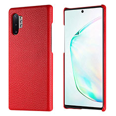 Handyhülle Hülle Luxus Leder Schutzhülle P01 für Samsung Galaxy Note 10 Plus Rot