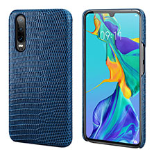 Handyhülle Hülle Luxus Leder Schutzhülle P02 für Huawei P30 Blau