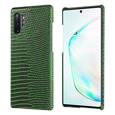 Handyhülle Hülle Luxus Leder Schutzhülle P02 für Samsung Galaxy Note 10 Plus 5G Grün