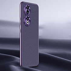 Handyhülle Hülle Luxus Leder Schutzhülle QK1 für Huawei Honor 90 5G Violett