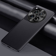 Handyhülle Hülle Luxus Leder Schutzhülle QK1 für OnePlus 12R 5G Schwarz