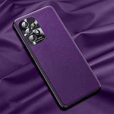 Handyhülle Hülle Luxus Leder Schutzhülle QK1 für Samsung Galaxy A32 4G Violett