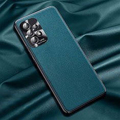 Handyhülle Hülle Luxus Leder Schutzhülle QK1 für Samsung Galaxy A52 4G Cyan