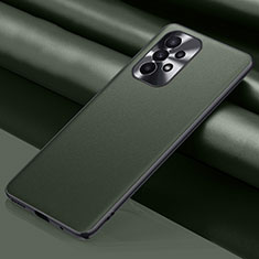 Handyhülle Hülle Luxus Leder Schutzhülle QK1 für Samsung Galaxy A73 5G Grün