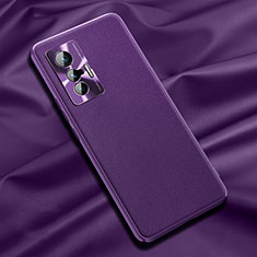 Handyhülle Hülle Luxus Leder Schutzhülle QK1 für Vivo X70 5G Violett