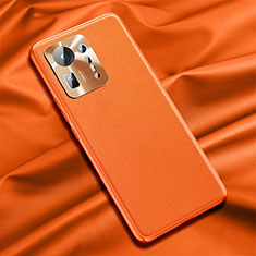 Handyhülle Hülle Luxus Leder Schutzhülle QK1 für Xiaomi Mi Mix 4 5G Orange