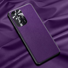 Handyhülle Hülle Luxus Leder Schutzhülle QK1 für Xiaomi Redmi Note 10 Pro Max Violett