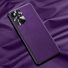 Handyhülle Hülle Luxus Leder Schutzhülle QK1 für Xiaomi Redmi Note 10S 4G Violett