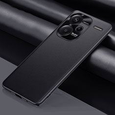 Handyhülle Hülle Luxus Leder Schutzhülle QK1 für Xiaomi Redmi Note 13 Pro+ Plus 5G Schwarz