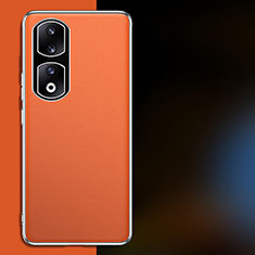 Handyhülle Hülle Luxus Leder Schutzhülle QK2 für Huawei Honor 90 Pro 5G Orange