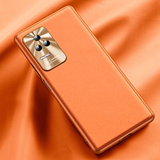 Handyhülle Hülle Luxus Leder Schutzhülle QK2 für Xiaomi Poco F4 5G Orange