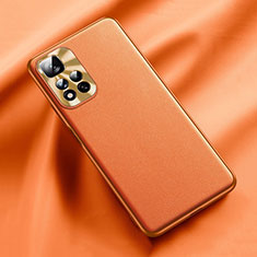 Handyhülle Hülle Luxus Leder Schutzhülle QK2 für Xiaomi Redmi Note 11 Pro+ Plus 5G Orange