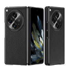 Handyhülle Hülle Luxus Leder Schutzhülle QK3 für OnePlus Open 5G Schwarz
