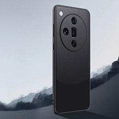 Handyhülle Hülle Luxus Leder Schutzhülle QK4 für Oppo Find X7 5G Schwarz