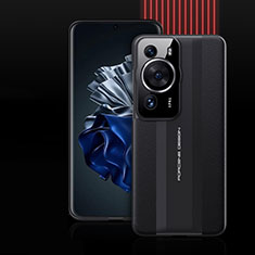 Handyhülle Hülle Luxus Leder Schutzhülle QK5 für Huawei P60 Pro Schwarz