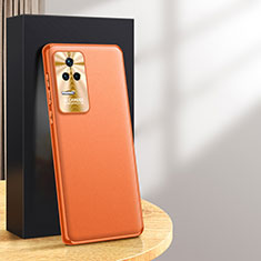 Handyhülle Hülle Luxus Leder Schutzhülle QK5 für Xiaomi Redmi K50 5G Orange