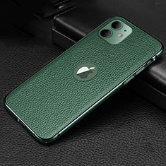 Handyhülle Hülle Luxus Leder Schutzhülle R01 für Apple iPhone 11 Grün