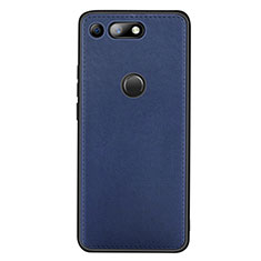 Handyhülle Hülle Luxus Leder Schutzhülle R01 für Huawei Honor V20 Blau