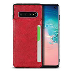 Handyhülle Hülle Luxus Leder Schutzhülle R01 für Samsung Galaxy S10 5G Rot