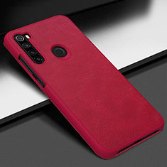 Handyhülle Hülle Luxus Leder Schutzhülle R01 für Xiaomi Redmi Note 8 (2021) Rot