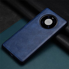Handyhülle Hülle Luxus Leder Schutzhülle R02 für Huawei Mate 40 Pro Blau