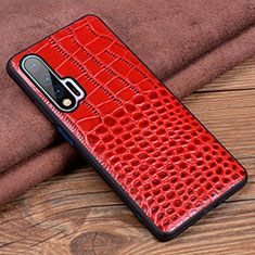 Handyhülle Hülle Luxus Leder Schutzhülle R02 für Huawei Nova 6 Rot