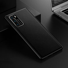 Handyhülle Hülle Luxus Leder Schutzhülle R02 für Huawei P40 Schwarz