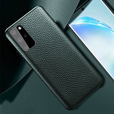 Handyhülle Hülle Luxus Leder Schutzhülle R02 für Samsung Galaxy S20 Plus Grün