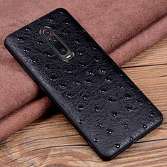Handyhülle Hülle Luxus Leder Schutzhülle R02 für Xiaomi Mi 9T Schwarz