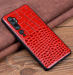 Handyhülle Hülle Luxus Leder Schutzhülle R02 für Xiaomi Mi Note 10 Pro Rot