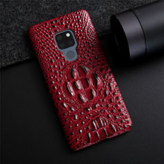 Handyhülle Hülle Luxus Leder Schutzhülle R03 für Huawei Mate 20 Rot