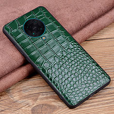 Handyhülle Hülle Luxus Leder Schutzhülle R03 für Xiaomi Poco F2 Pro Grün