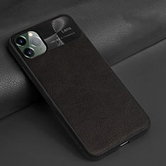 Handyhülle Hülle Luxus Leder Schutzhülle R04 für Apple iPhone 11 Pro Schwarz