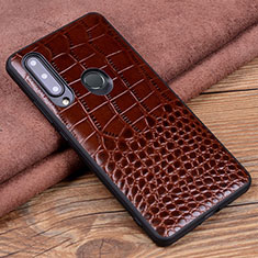 Handyhülle Hülle Luxus Leder Schutzhülle R04 für Huawei P Smart+ Plus (2019) Braun