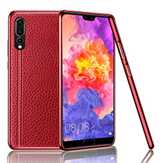 Handyhülle Hülle Luxus Leder Schutzhülle R04 für Huawei P20 Pro Rot