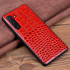 Handyhülle Hülle Luxus Leder Schutzhülle R04 für Samsung Galaxy Note 10 Rot