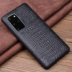 Handyhülle Hülle Luxus Leder Schutzhülle R04 für Samsung Galaxy S20 Plus 5G Schwarz