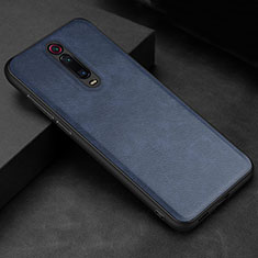 Handyhülle Hülle Luxus Leder Schutzhülle R04 für Xiaomi Mi 9T Blau