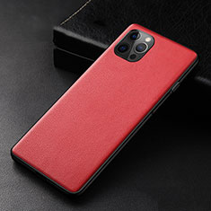 Handyhülle Hülle Luxus Leder Schutzhülle R05 für Apple iPhone 12 Pro Rot
