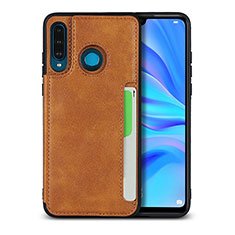 Handyhülle Hülle Luxus Leder Schutzhülle R05 für Huawei P30 Lite New Edition Orange