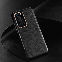 Handyhülle Hülle Luxus Leder Schutzhülle R05 für Huawei P40 Schwarz