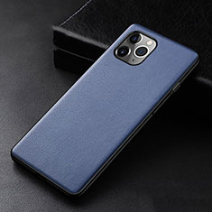 Handyhülle Hülle Luxus Leder Schutzhülle R06 für Apple iPhone 11 Pro Max Blau