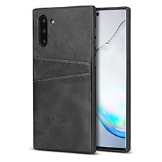 Handyhülle Hülle Luxus Leder Schutzhülle R06 für Samsung Galaxy Note 10 5G Schwarz