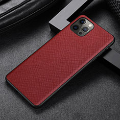 Handyhülle Hülle Luxus Leder Schutzhülle R07 für Apple iPhone 12 Pro Max Rot