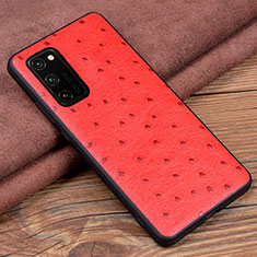 Handyhülle Hülle Luxus Leder Schutzhülle R07 für Huawei Honor View 30 Pro 5G Rot