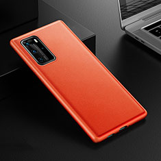 Handyhülle Hülle Luxus Leder Schutzhülle R07 für Huawei P40 Pro Orange