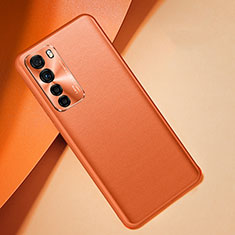 Handyhülle Hülle Luxus Leder Schutzhülle R08 für Huawei Nova 7 SE 5G Orange