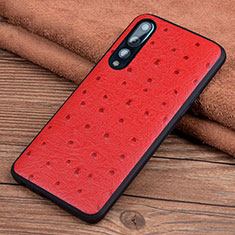 Handyhülle Hülle Luxus Leder Schutzhülle R08 für Huawei P20 Pro Rot