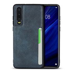 Handyhülle Hülle Luxus Leder Schutzhülle R08 für Huawei P30 Blau