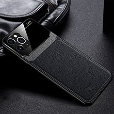 Handyhülle Hülle Luxus Leder Schutzhülle R09 für Apple iPhone 11 Pro Max Schwarz
